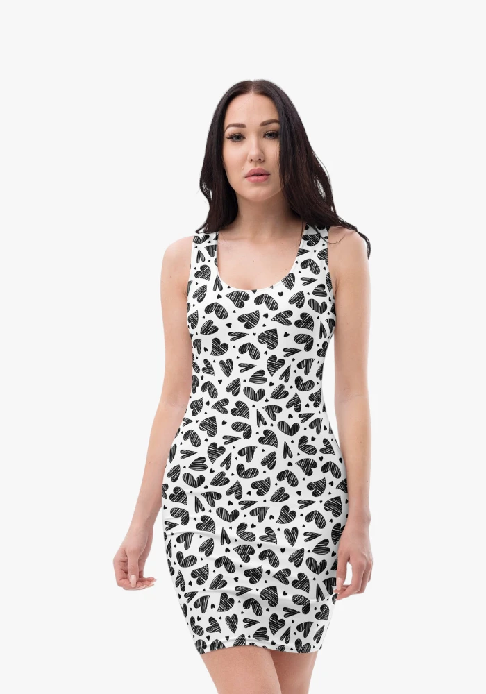Bodycon Kleid HEART
