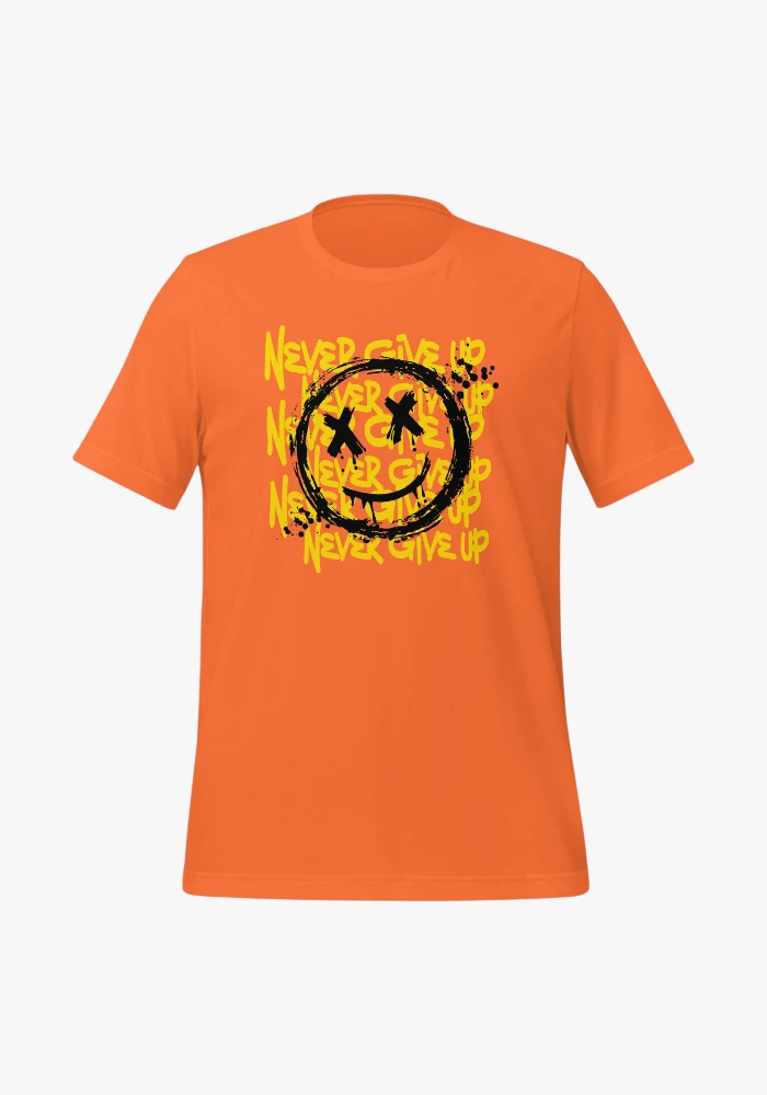 Cotton T-Shirt Never Give Up