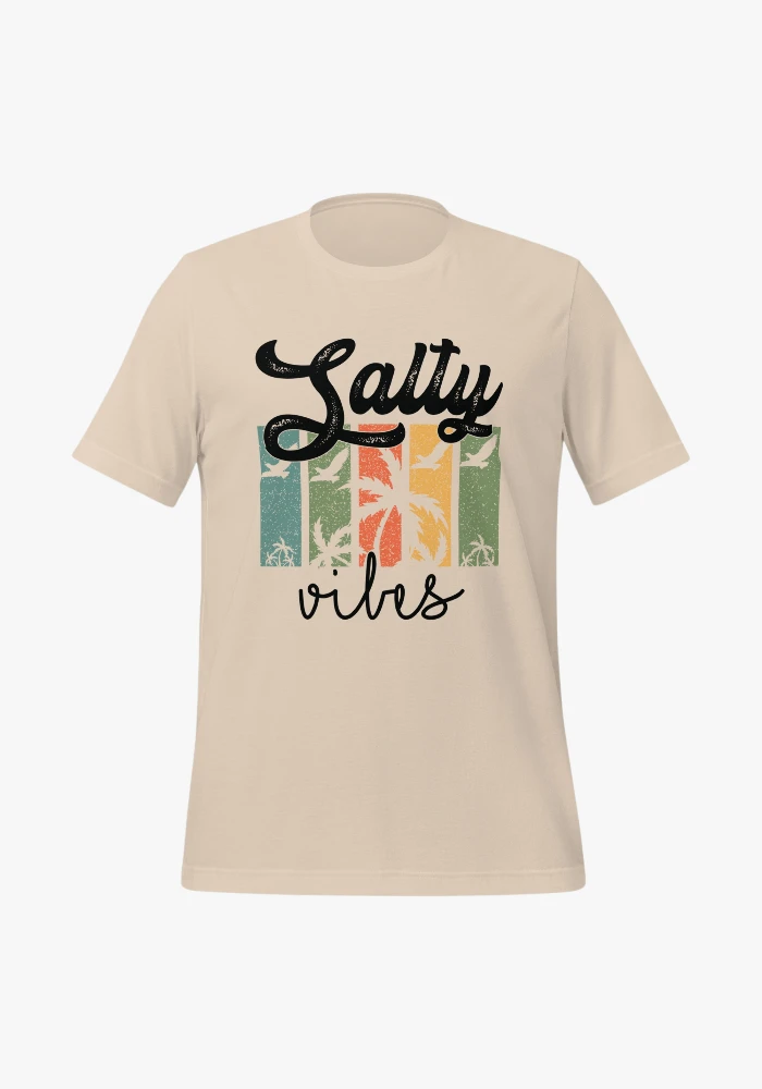 Cotton T-Shirt Salty Vibes