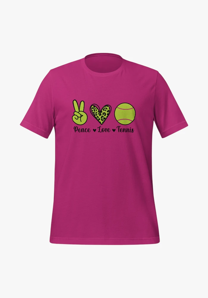 Cotton T-Shirt Tennis Love