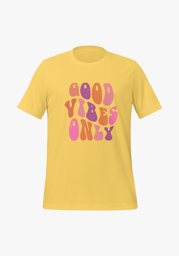 Cotton T-Shirt Good Vibes